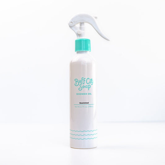 Unscented Shower Oil against white background