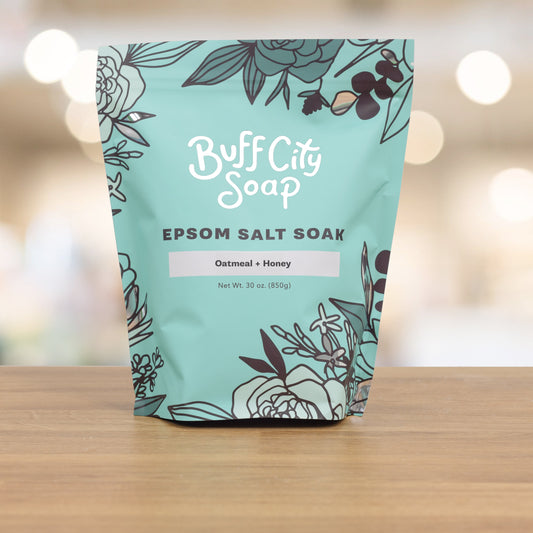Oatmeal + Honey Epsom Salt by Buff City Soap Supply, LLC